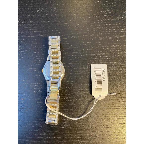 Bulova Women's Crystal Two Tone Watch - Picture 3 of 5